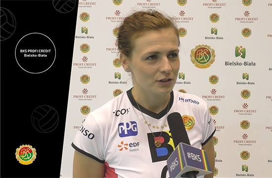Kasia Konieczna po meczu z Brnem
